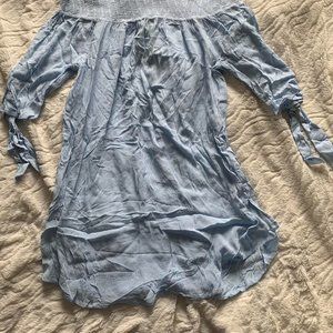 New Look Womens Blue and White Cover-ups